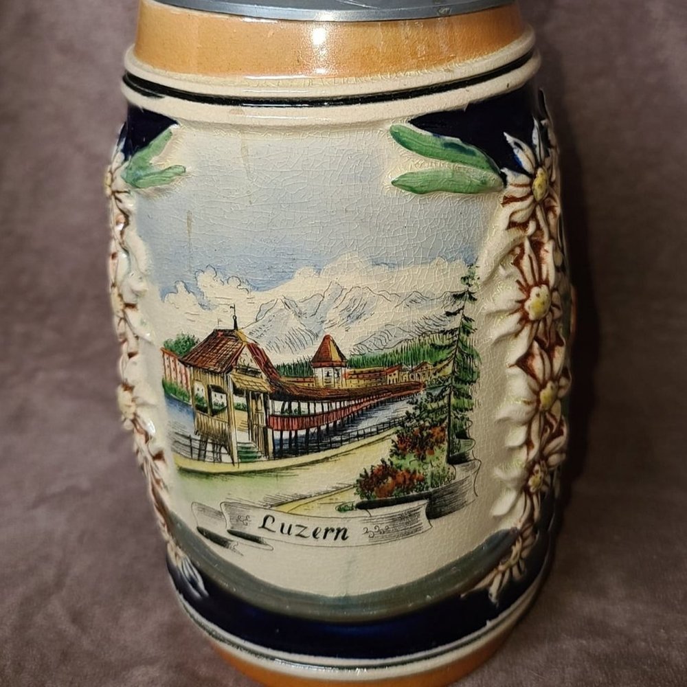 vintage german beer stein